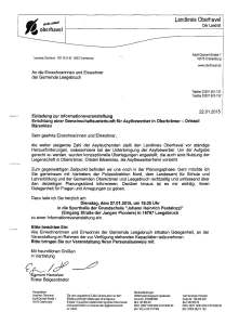 Einladung zur Informationsveranstaltung 27.1.2015