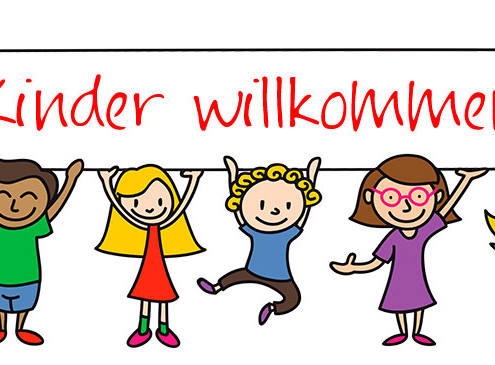 Kinder willkommen! (Bild: Rudie/fotolia.de)