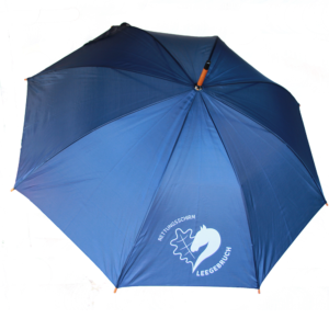 Regenschirm „Rettungsschirrm“ (offen, Draufsicht)